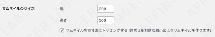 正方形、中サイズのサムネイルのサイズ：幅300、高さ300