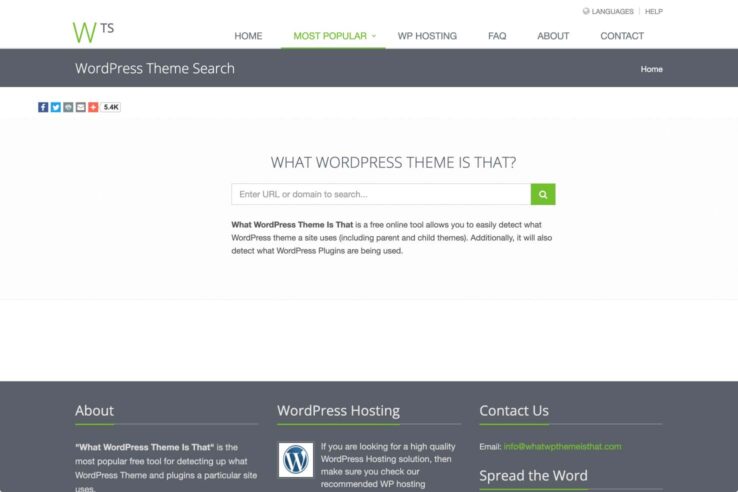 使用中のWordPressテーマを調べるには「What WordPress Theme Is That?」が便利