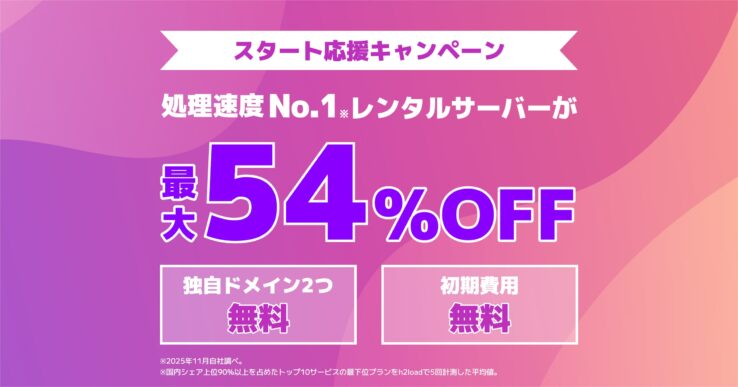 "ConoHa WING"(コノハウィング) の"スタート応援キャンペーン"【2026年3月9日(月) 16:00まで】